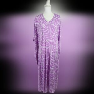 Joan Rivers Purple Long Kaftan S